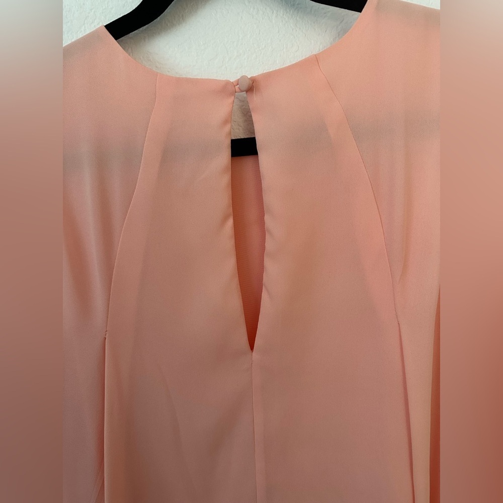 Kaitlyn Coral/Peach Sleeveless Dress Size Medium - Picture 4 of 5